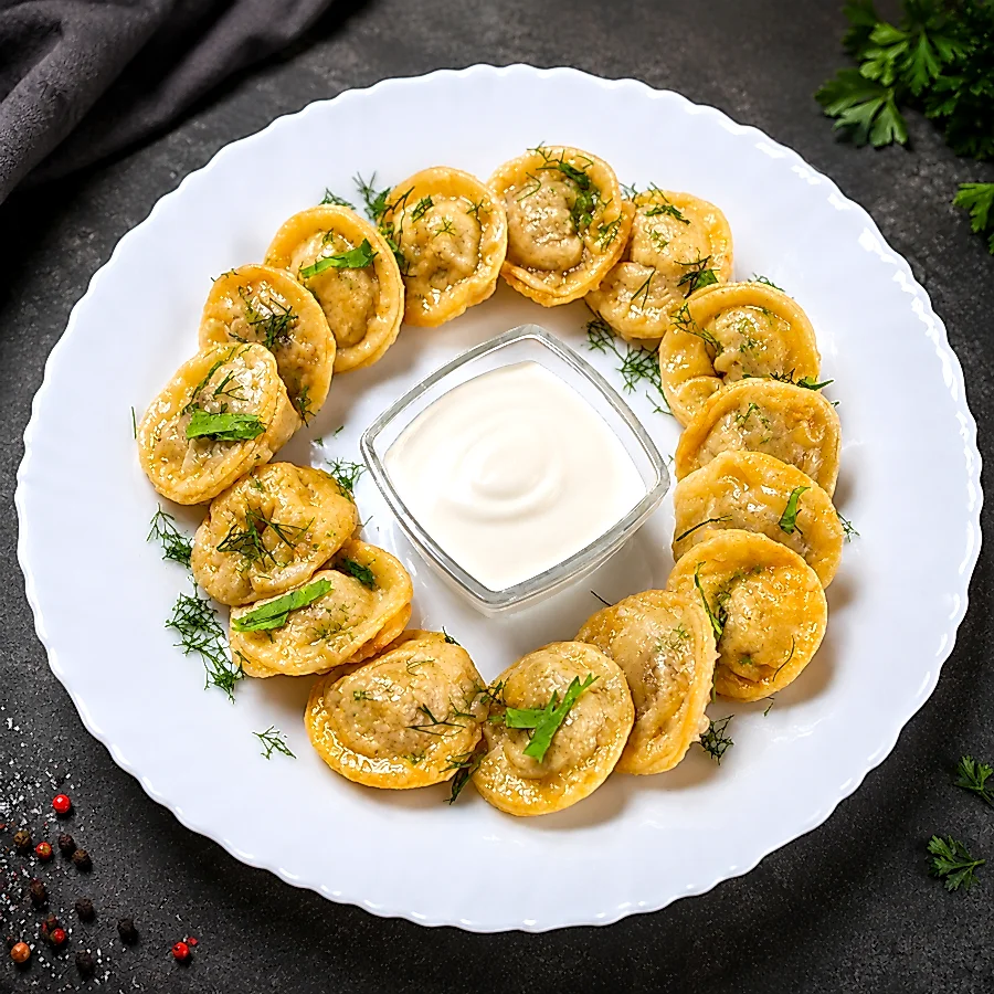 Пельмени жаренные
