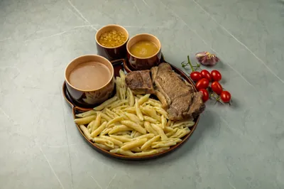 Галушки с говядиной 
